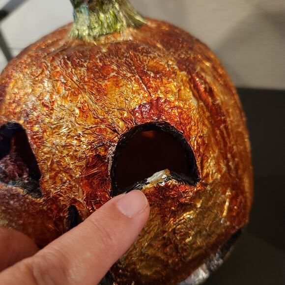 CRACKER BARREL MASQUERADE PARTY Light Up Halloween Jack O Lanterns FLAWED - Picture 7 of 16